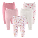 Soft Cotton Baby Pants - 5-Pack
