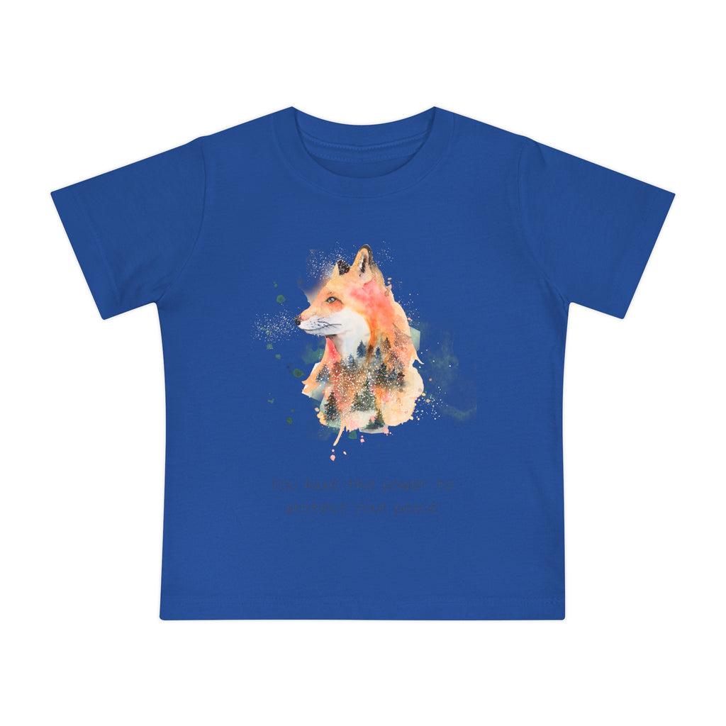 Baby Fox T‑Shirt - "You Have the Power to Protect Your Peace" Infant Tee