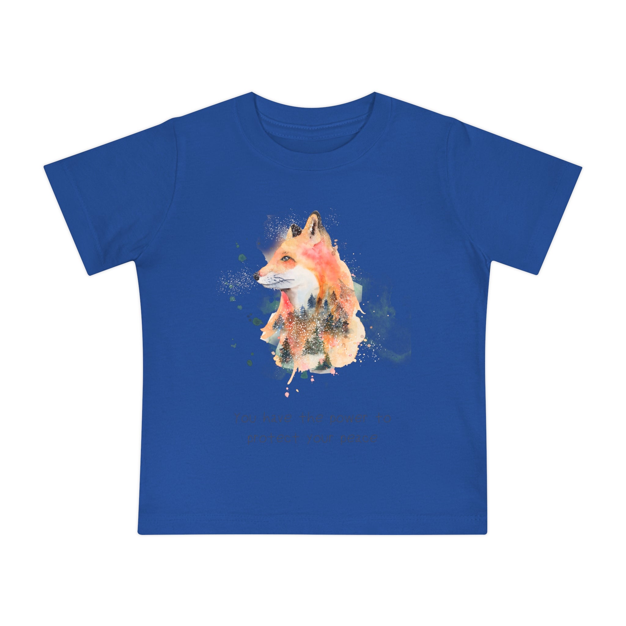 Baby Fox T‑Shirt - "You Have the Power to Protect Your Peace" Infant Tee