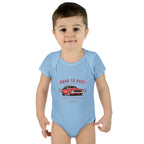 Baby Bodysuit - "Born to Race" Red Muscle Car Infant Onesie