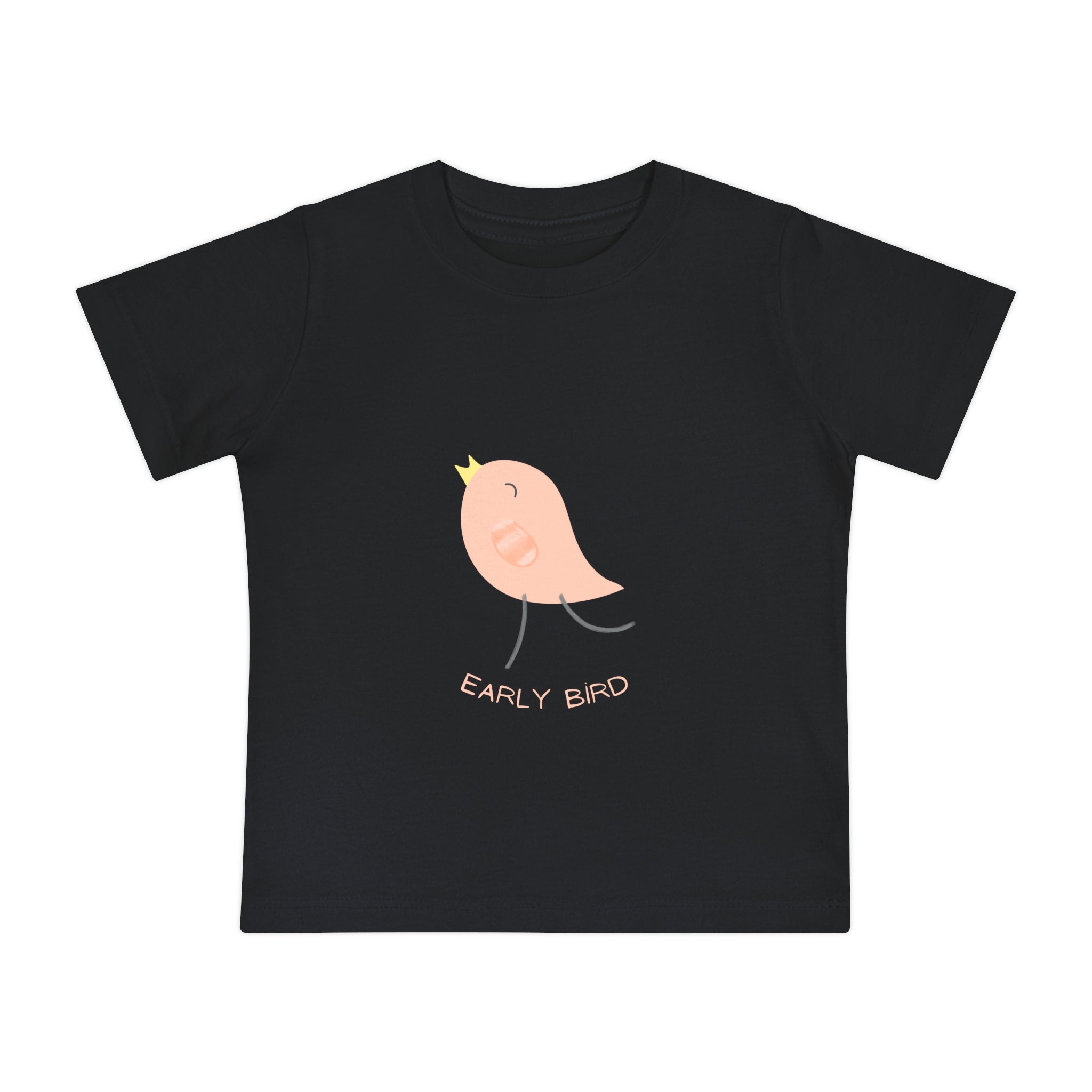 Baby T-Shirt "Early Bird" Cute Chick Graphic — Infant Short Sleeve Tee