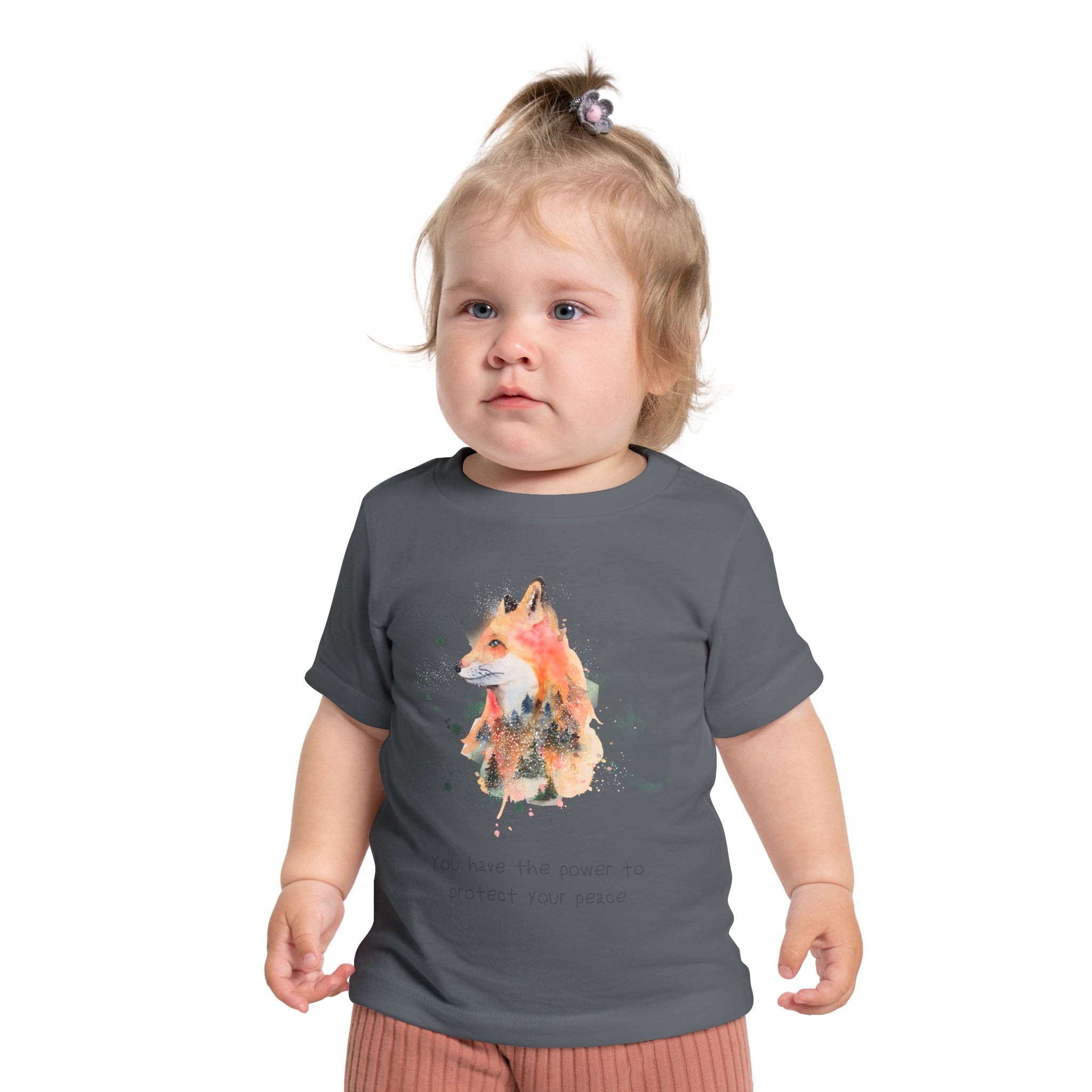 Baby Fox T‑Shirt - "You Have the Power to Protect Your Peace" Infant Tee
