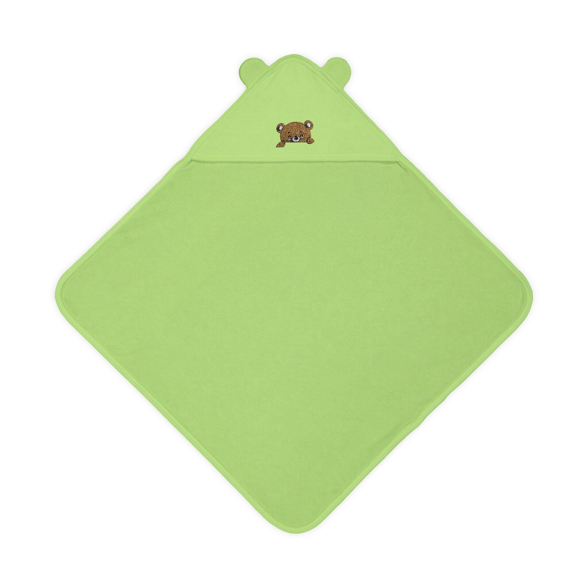 Embroidered Bear-Ear Terry Hooded Baby Towel