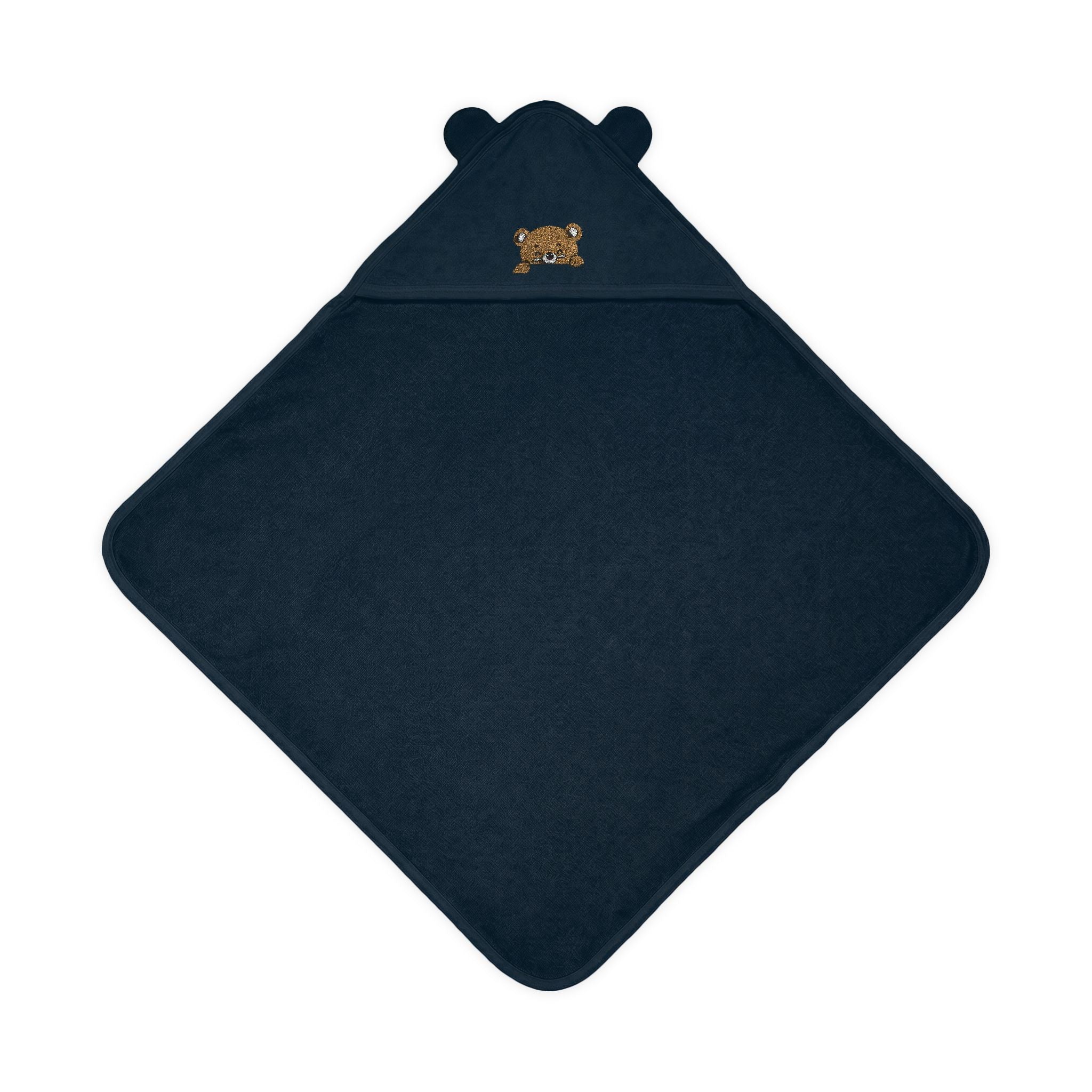 Embroidered Bear-Ear Terry Hooded Baby Towel