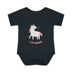I Am Unique Unicorn Infant Bodysuit – Cute Pink Baby Onesie for Newborns & Baby Showers