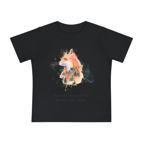 Baby Fox T‑Shirt - "You Have the Power to Protect Your Peace" Infant Tee