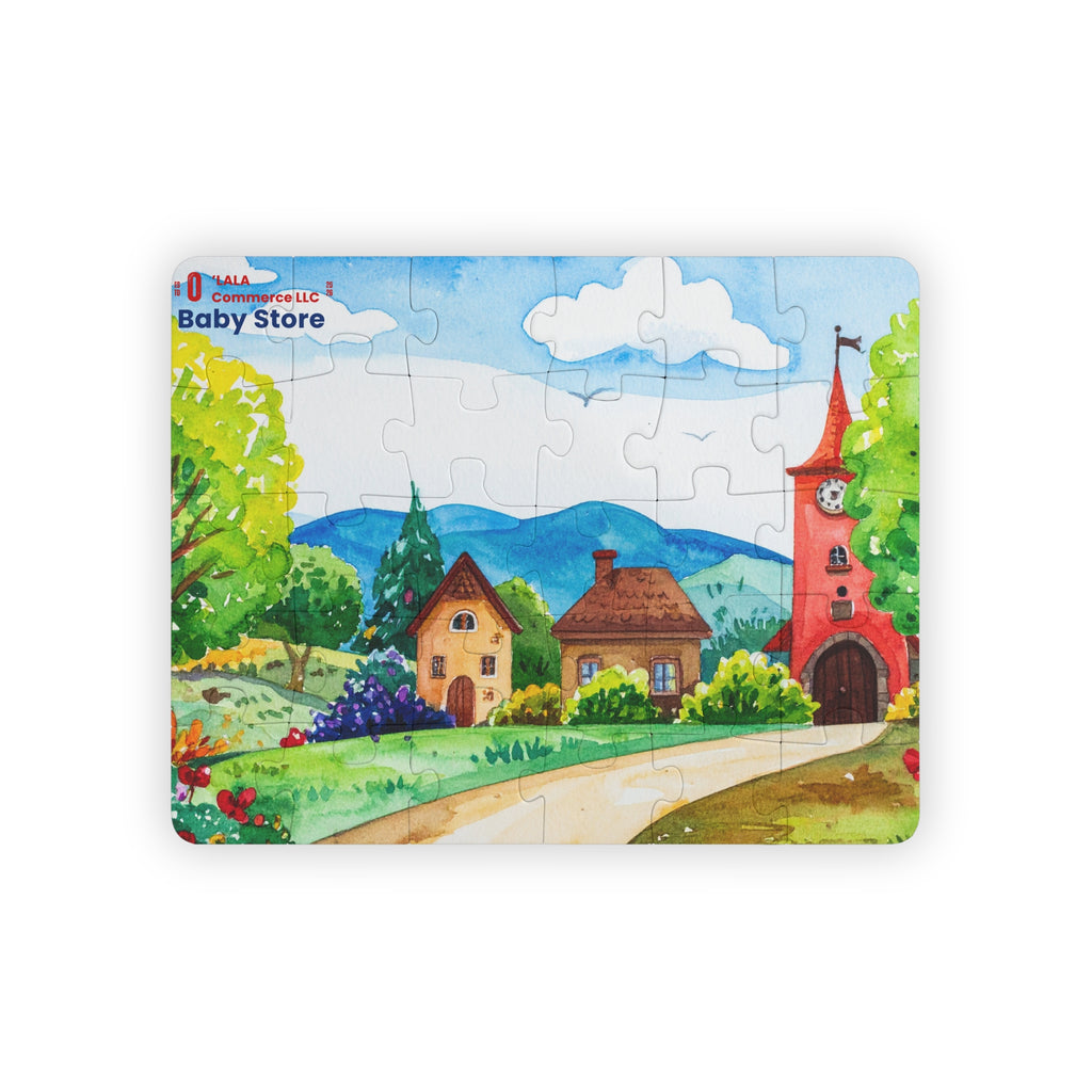30-Piece Kids Puzzle – Colorful Village Scene Montessori Puzzle for Toddlers & Preschoolers