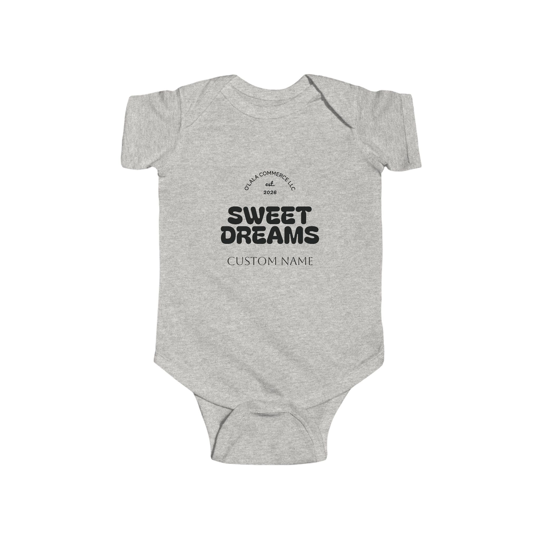 Infant Bodysuit — “Sweet Dreams” Personalized Baby Onesie