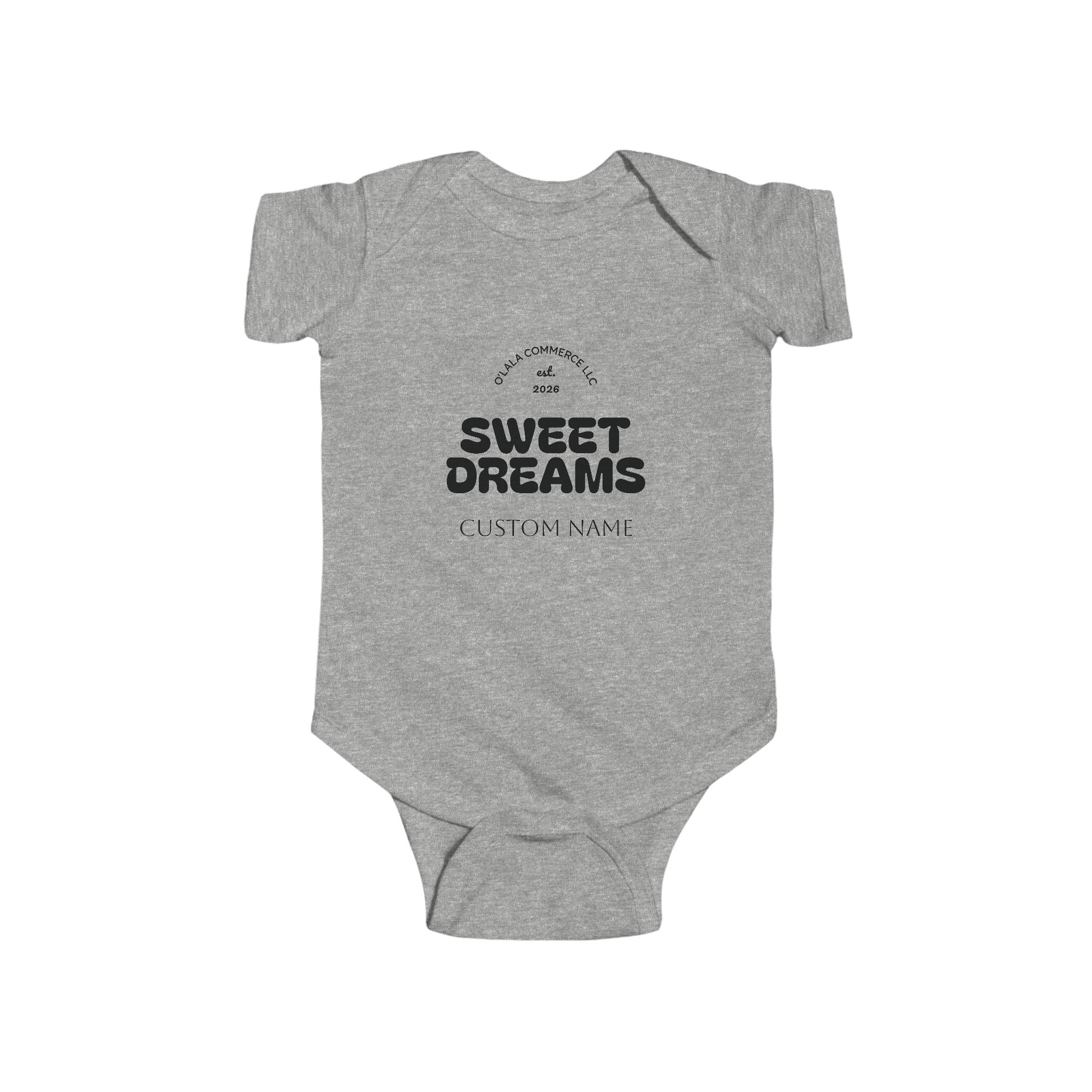 Infant Bodysuit — “Sweet Dreams” Personalized Baby Onesie
