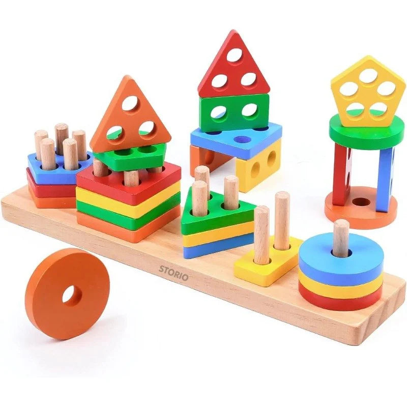 BrightStarts Montessori Wooden Toys