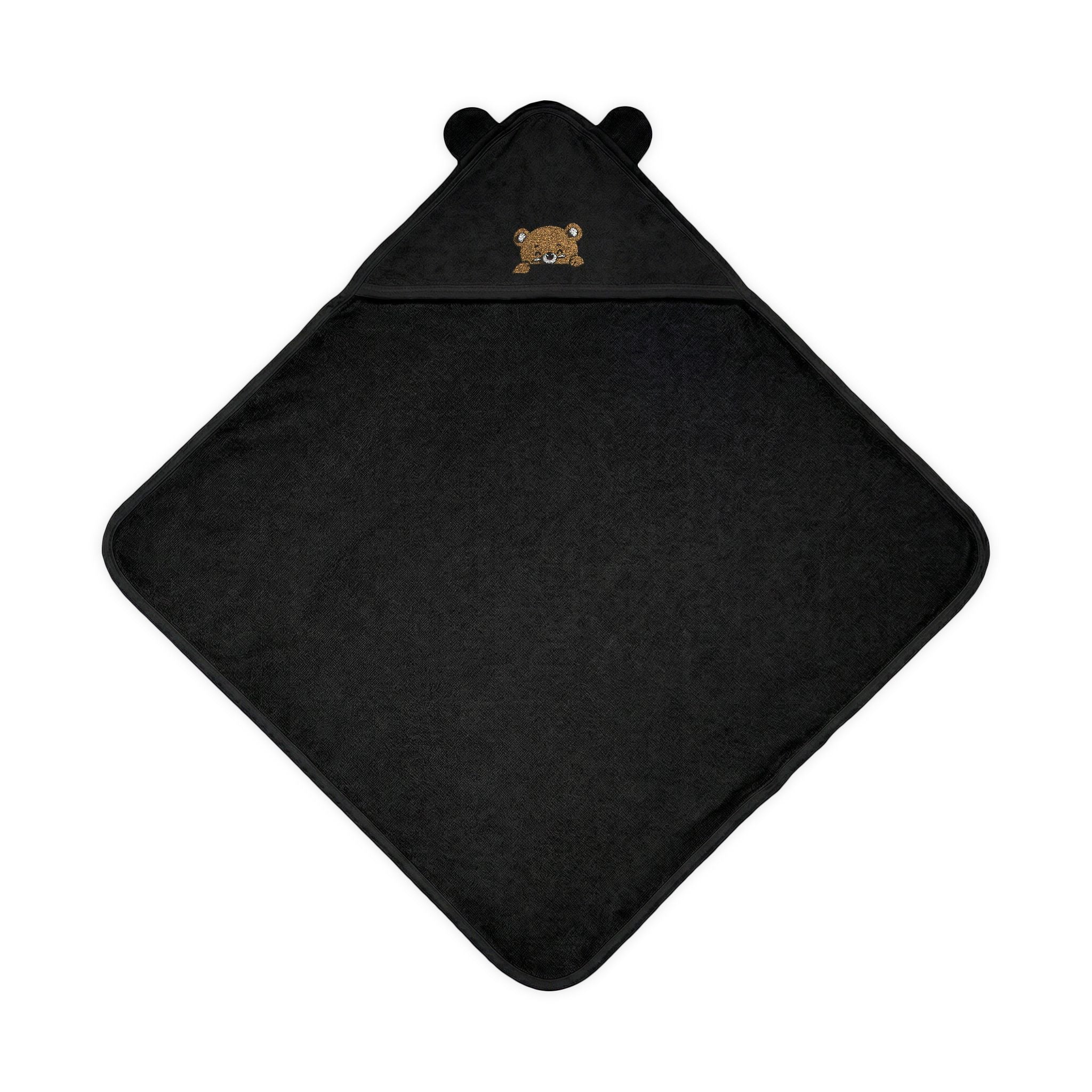Embroidered Bear-Ear Terry Hooded Baby Towel