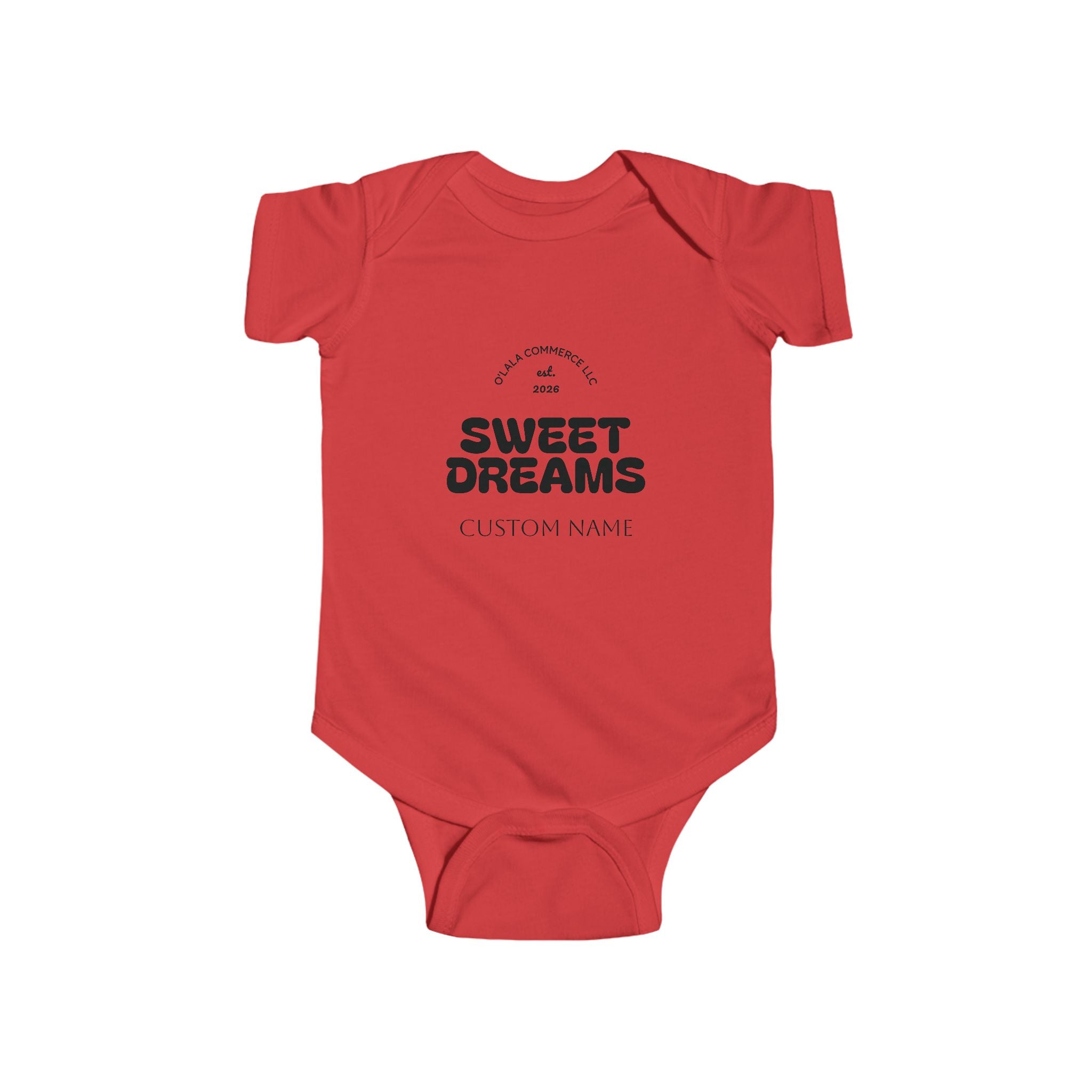 Infant Bodysuit — “Sweet Dreams” Personalized Baby Onesie