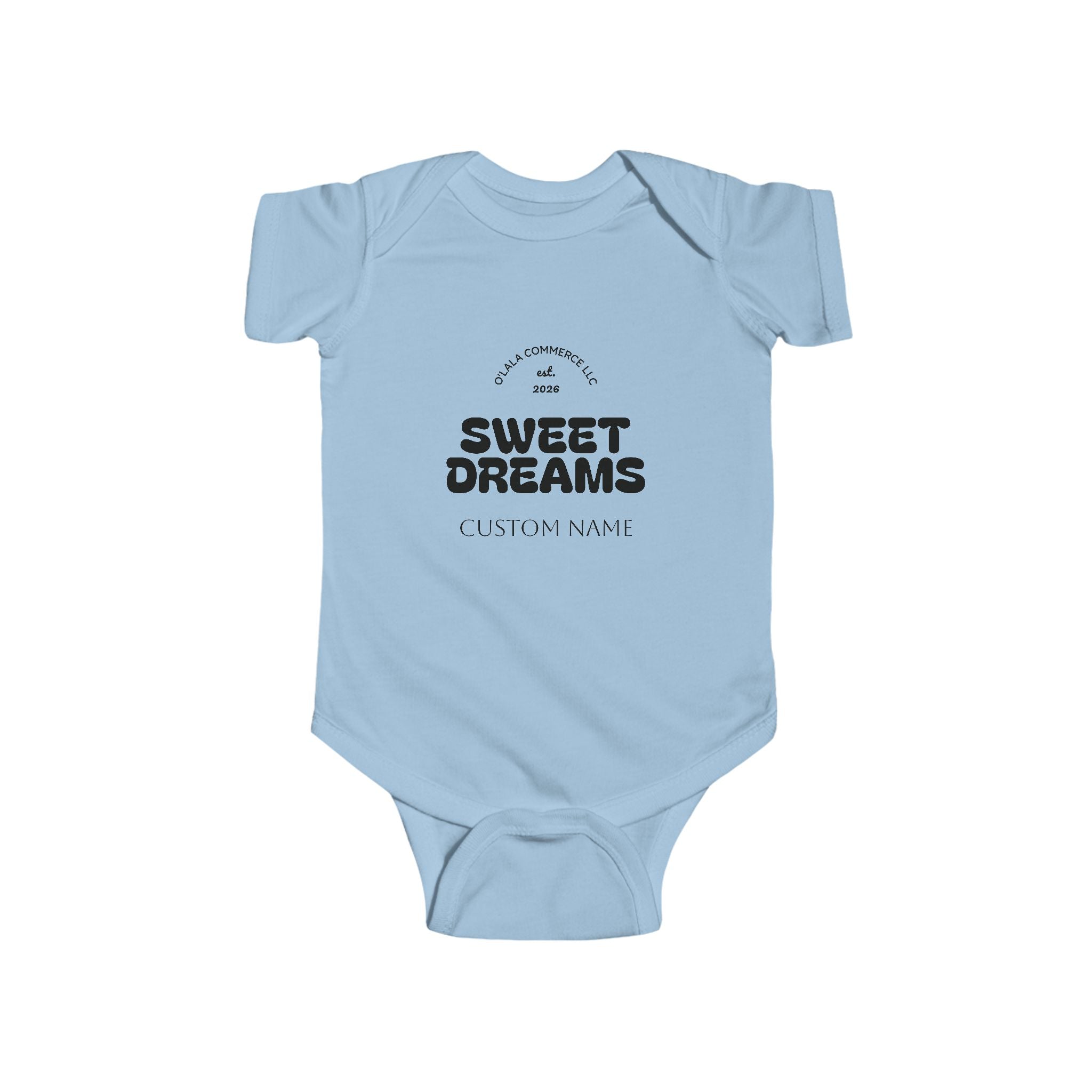 Infant Bodysuit — “Sweet Dreams” Personalized Baby Onesie