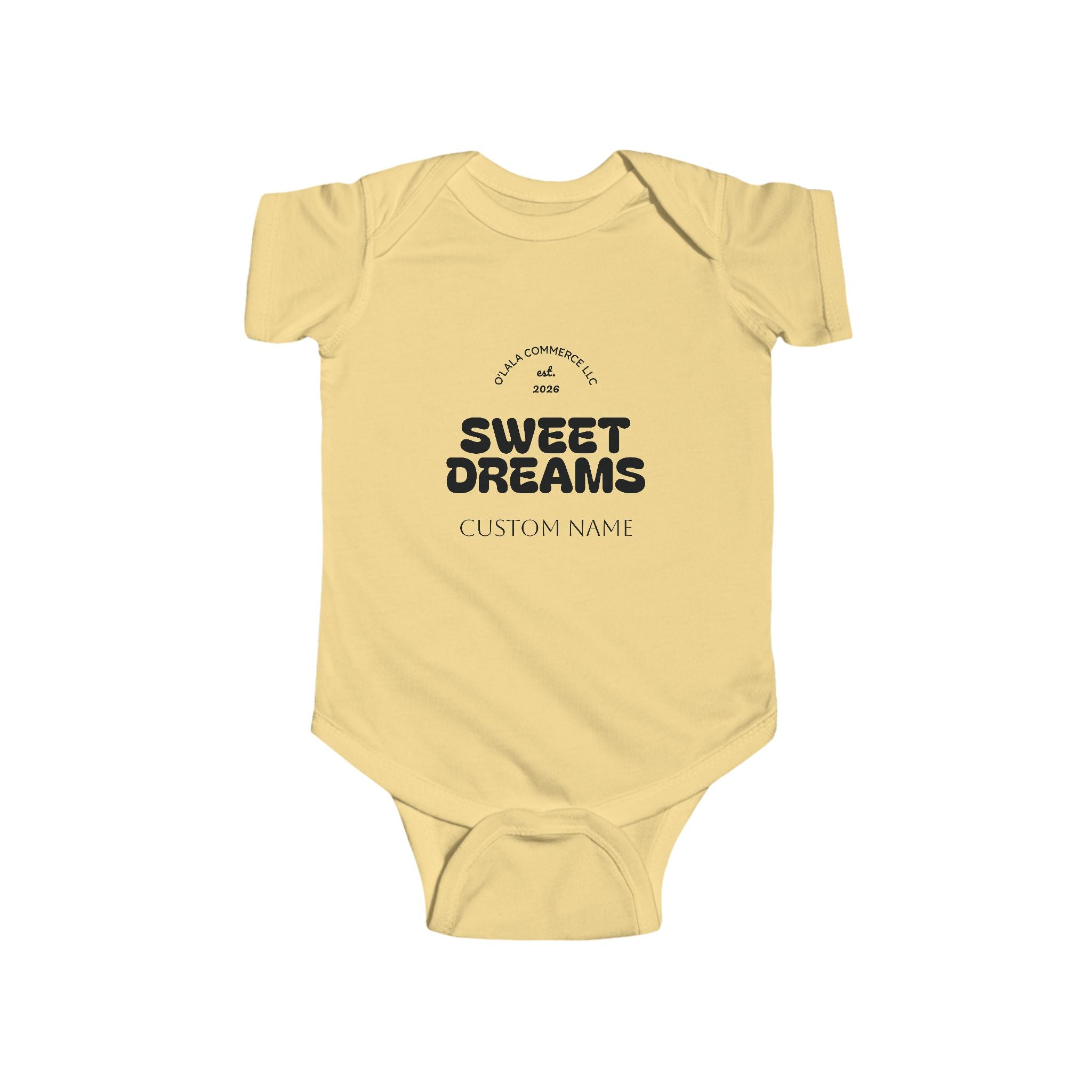 Infant Bodysuit — “Sweet Dreams” Personalized Baby Onesie