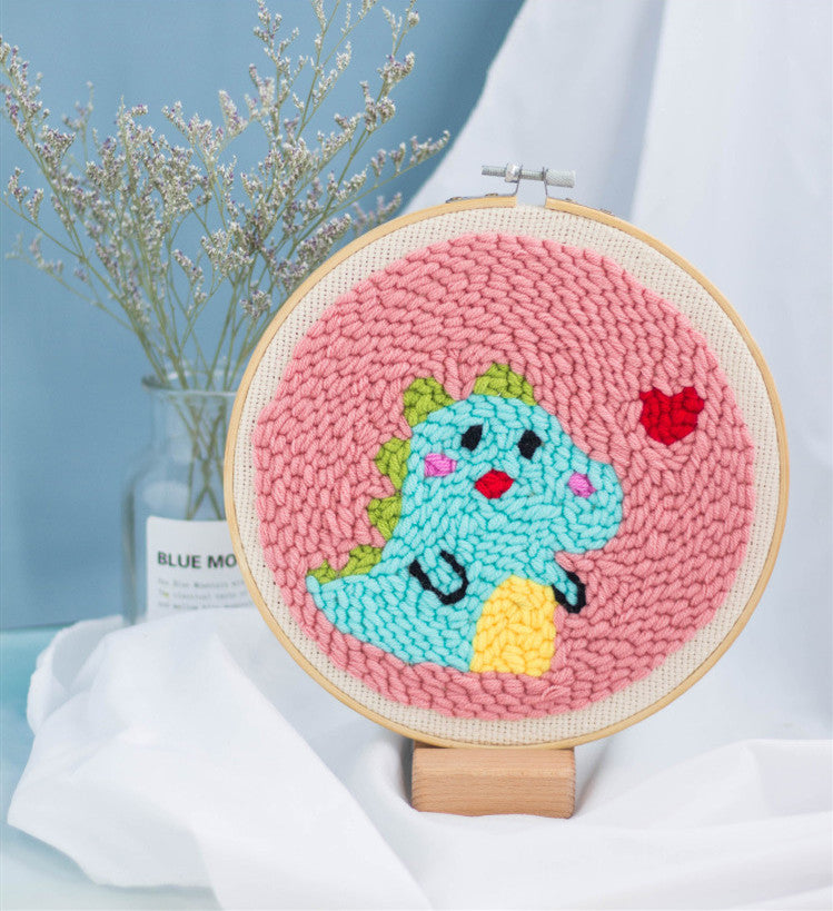 Unicorn Punch Needle Yarn DIY Craft Kit Set