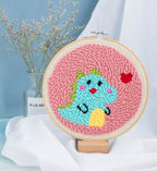 Unicorn Punch Needle Yarn DIY Craft Kit Set