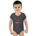 Baby Bodysuit - "Born to Race" Red Muscle Car Infant Onesie