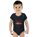 Baby Bodysuit - "Born to Race" Red Muscle Car Infant Onesie