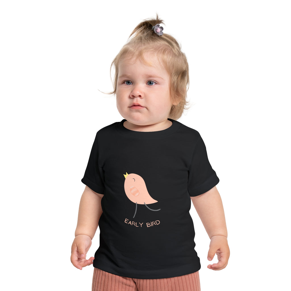 Baby T-Shirt "Early Bird" Cute Chick Graphic — Infant Short Sleeve Tee