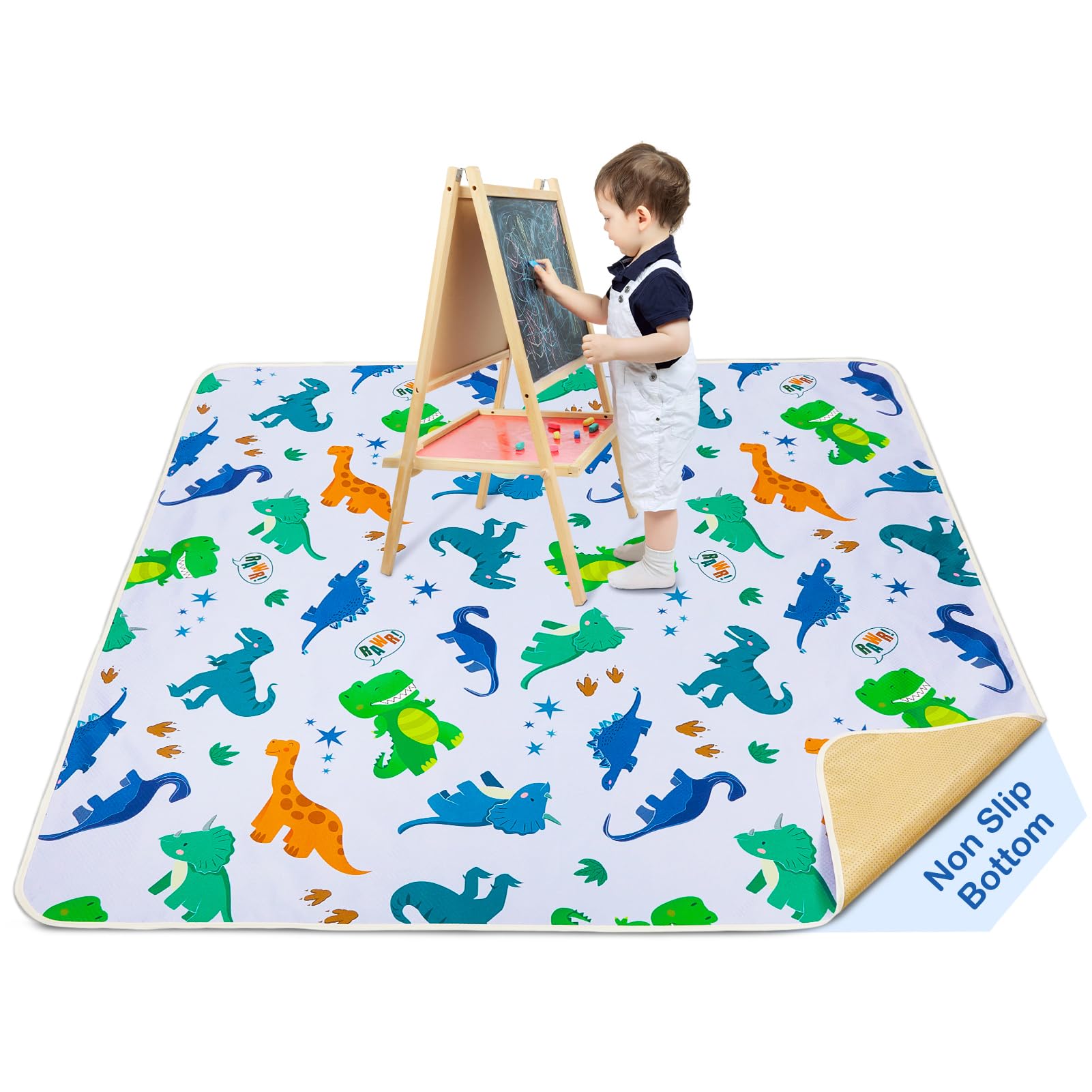 DinoSplat Waterproof Play Mat 60x60