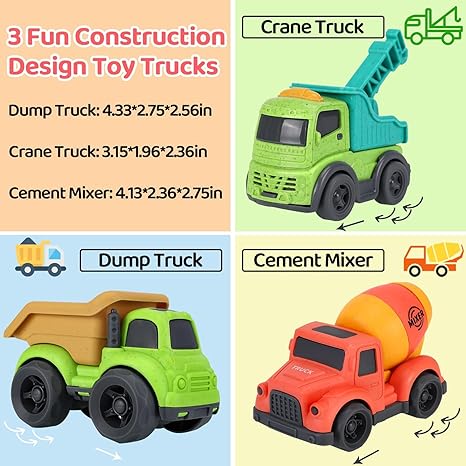 Triple Fun Toddler Truck Set