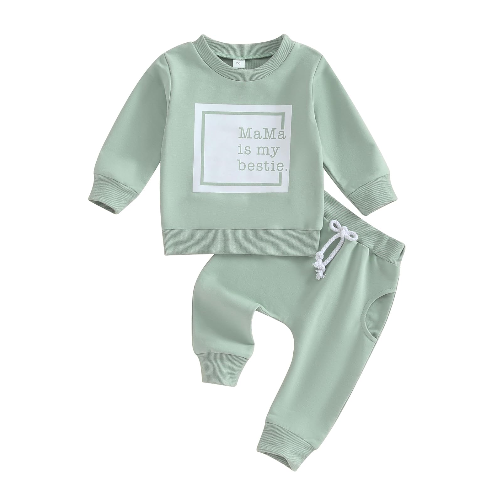 Mama's Bestie Toddler Outfit Set