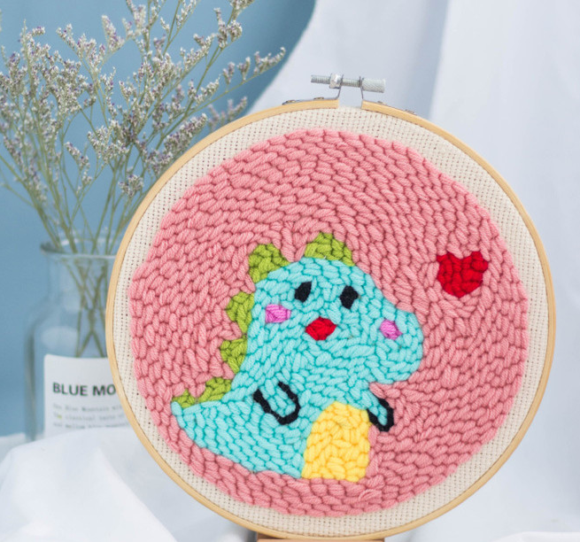 Unicorn Punch Needle Yarn DIY Craft Kit Set