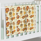 Lion Pattern Baby Swaddle Blanket — Cute Safari Nursery Swaddle for Newborns