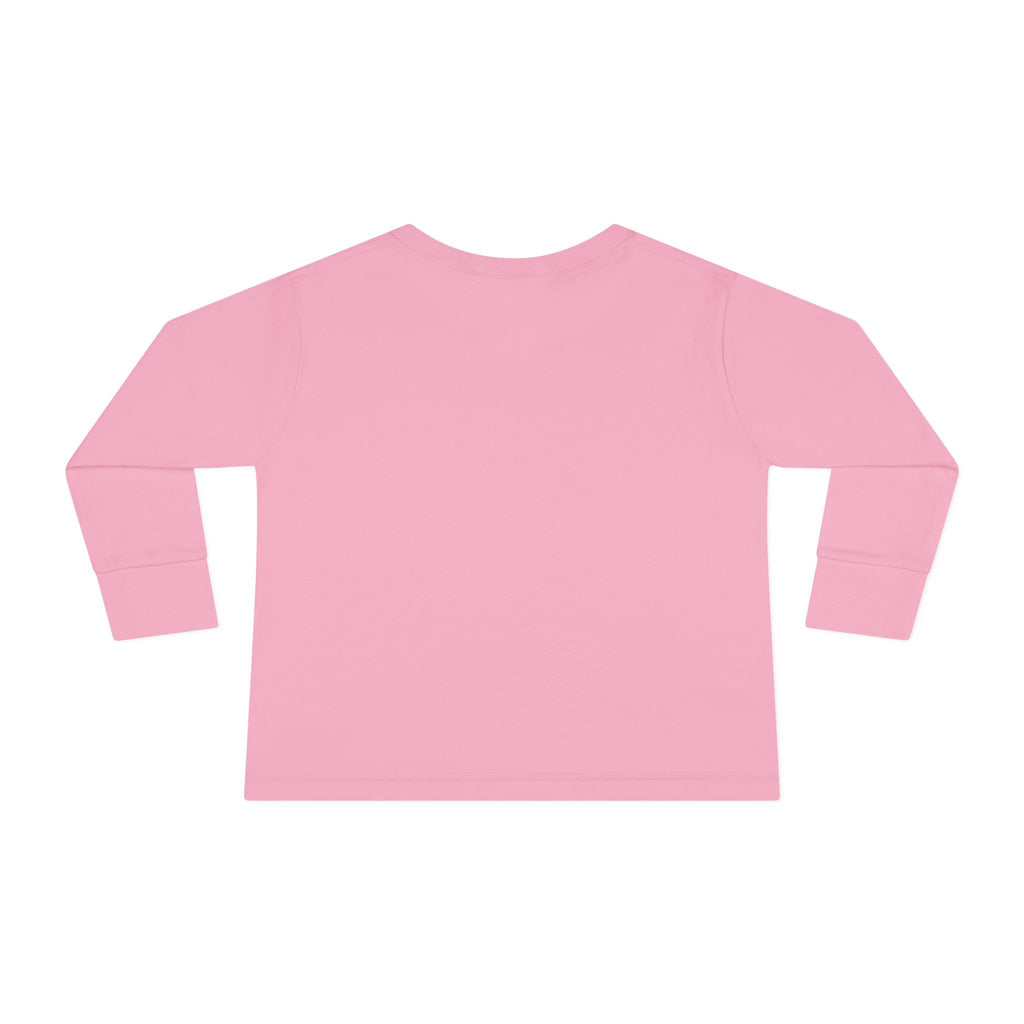 Toddler Long Sleeve Tee — "Born to Sparkle" Unicorn Rainbow Shirt