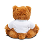 Plush Teddy Bear with 'Fishing Is Boring' T-Shirt — Cute Gift for Kids & Fishing Fans