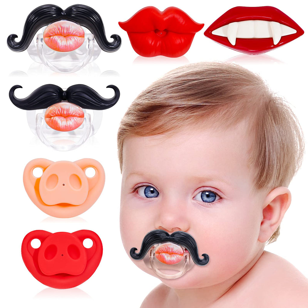 Funny Faces 6-Pack Pacifiers