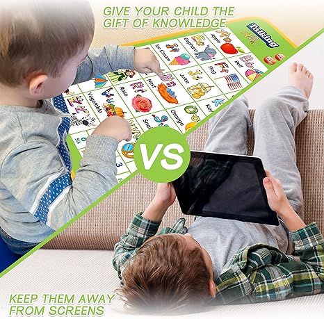 ABC & 123 Interactive Learning Poster