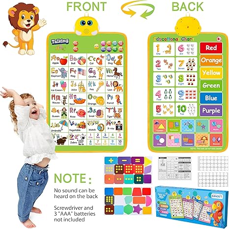 ABC & 123 Interactive Learning Poster