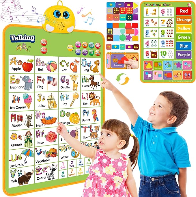 ABC & 123 Interactive Learning Poster