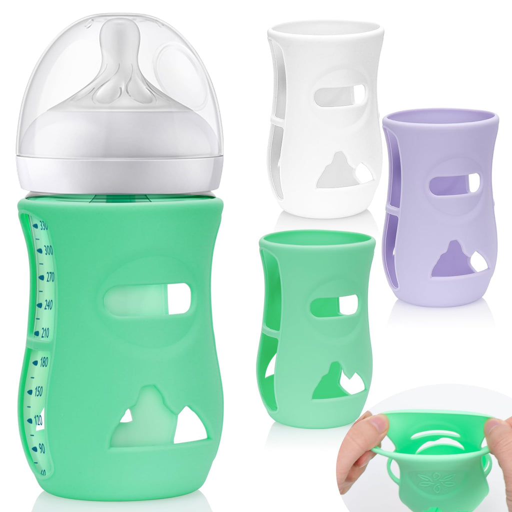 Silicone Embrace 3-Pack Baby Bottle Covers